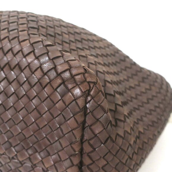 Bottega Veneta Cabat Medium Tote Dark Brown Intrecciato Leather - Picture 9 of 12